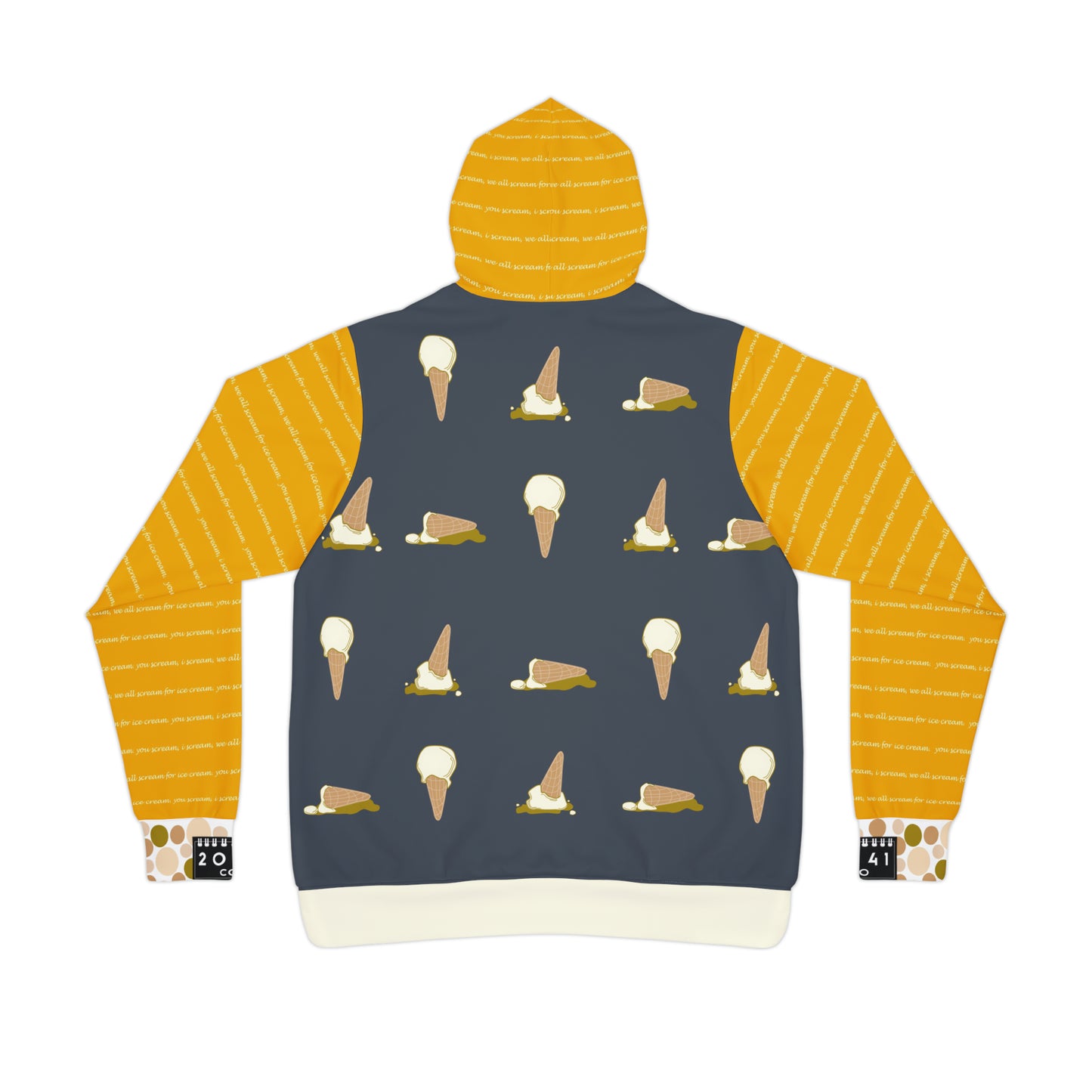 2041 CO ADULT HOODIE ICE CREAM | VANILLA - 2041co