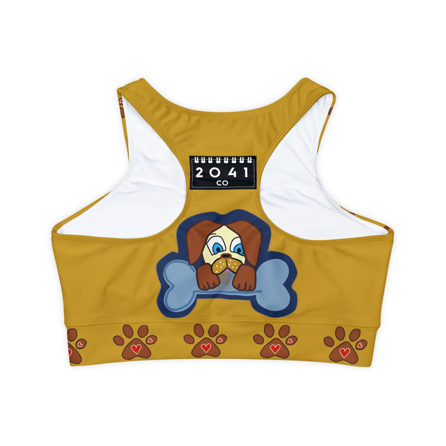 2041 CO HIGH NECK SPORTS BRA | PUPPY LOVE - 2041co