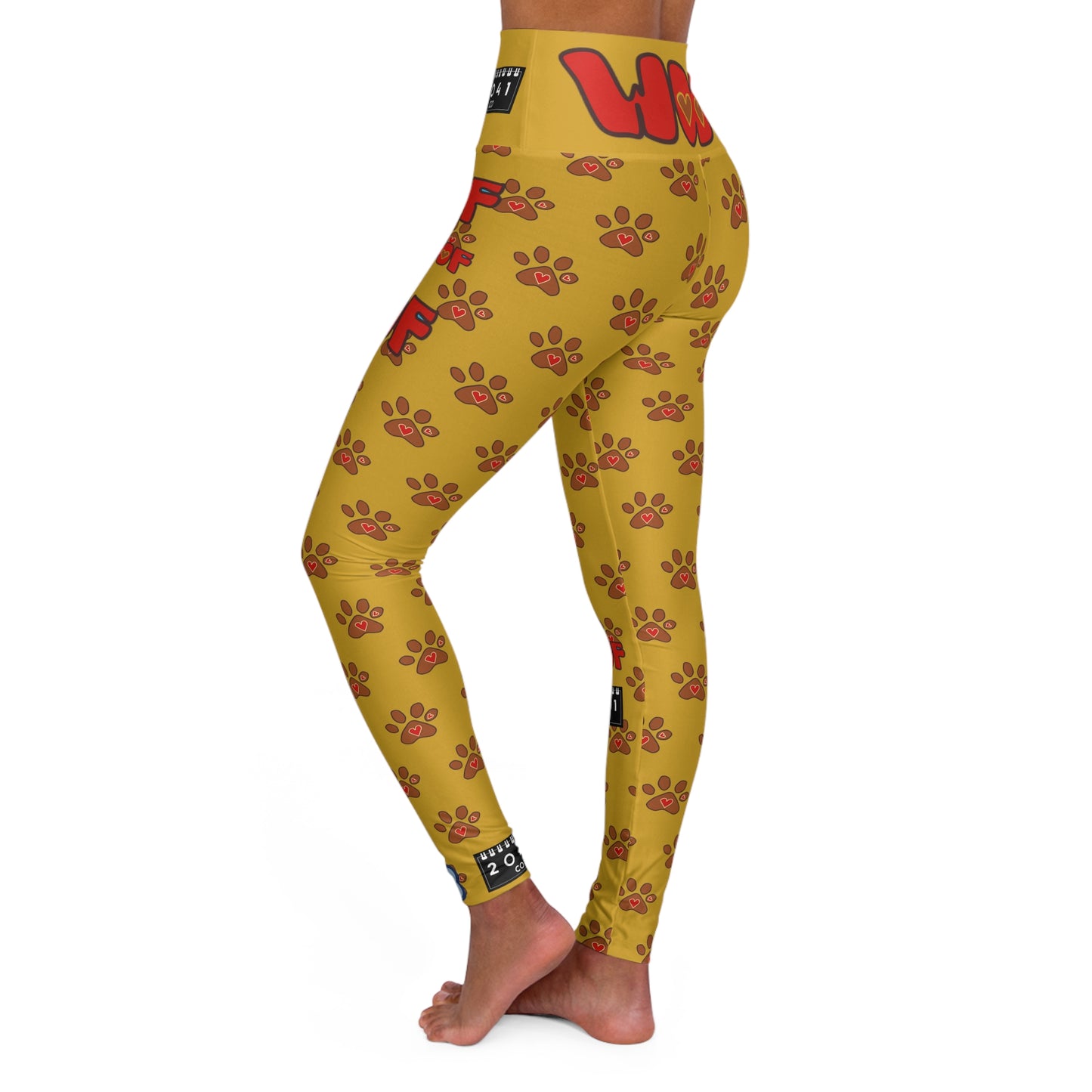 2041 CO HIGH WAISTED YOGA LEGGINGS | PUPPY LOVE - 2041co