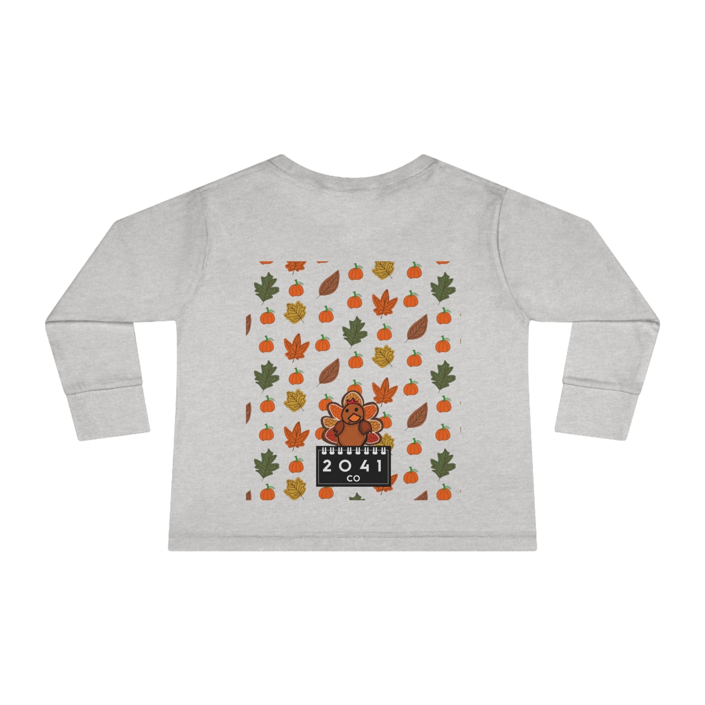 2041 CO TODDLER COTTON HOLIDAY LONG SLEEVE T-SHIRT | THANKSGIVING