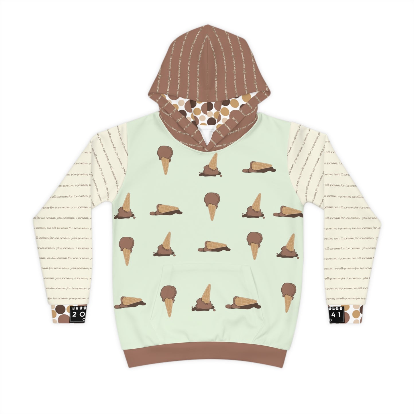 2041 CO CHILDREN HOODIE ICE CREAM | CHOCOLATE - 2041co