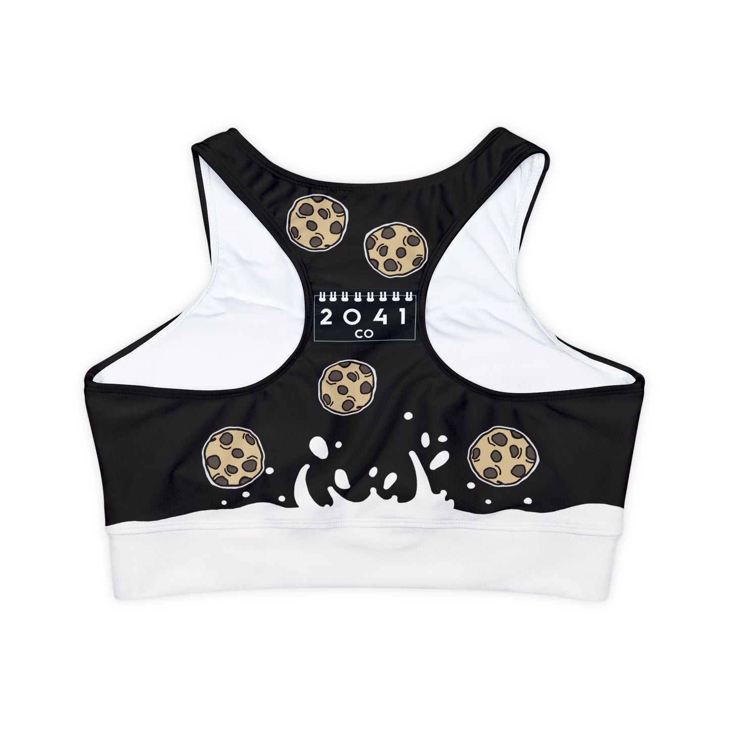 2041 CO HIGH NECK SPORTS BRA | MILK & COOKIES
