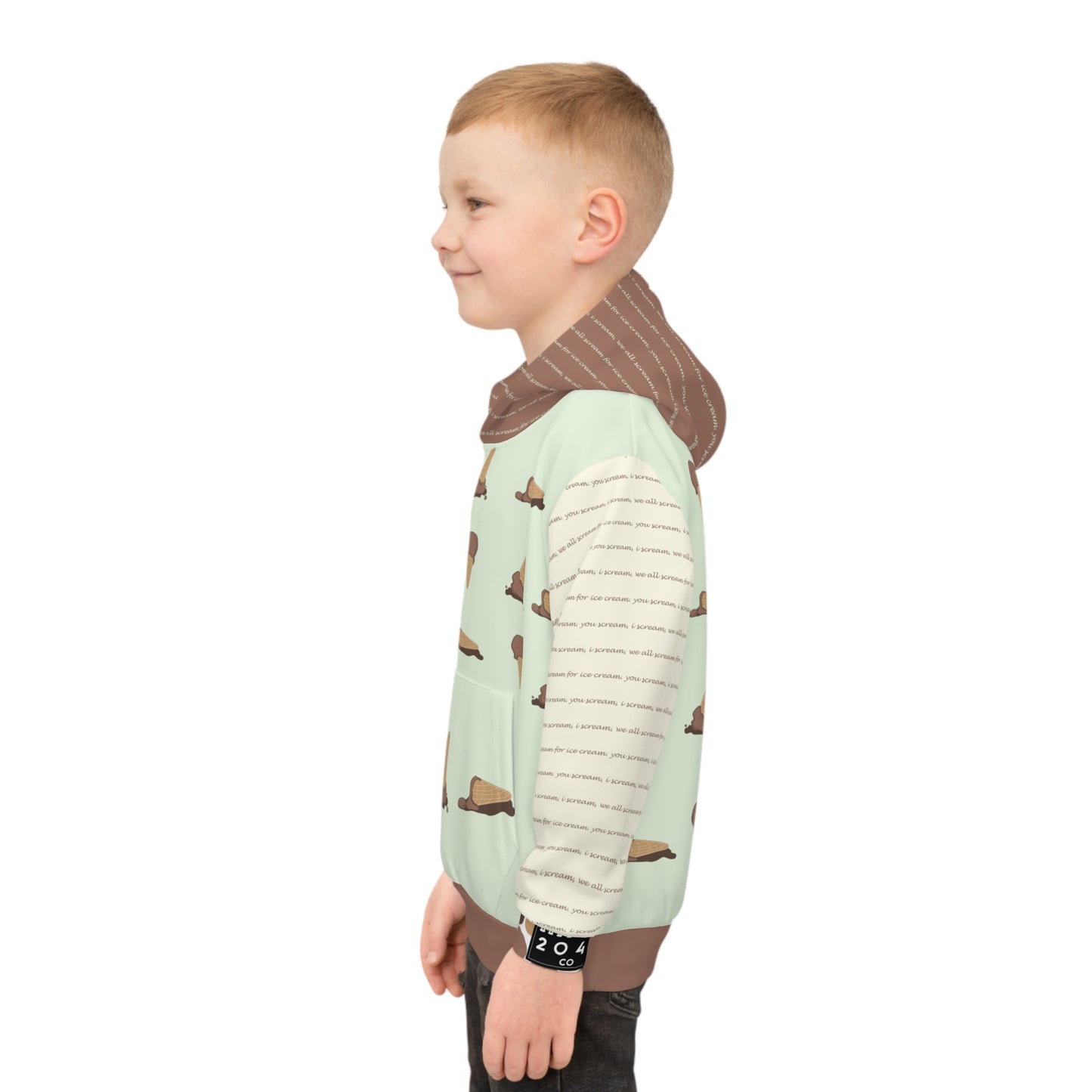 2041 CO CHILDREN HOODIE ICE CREAM | CHOCOLATE - 2041co