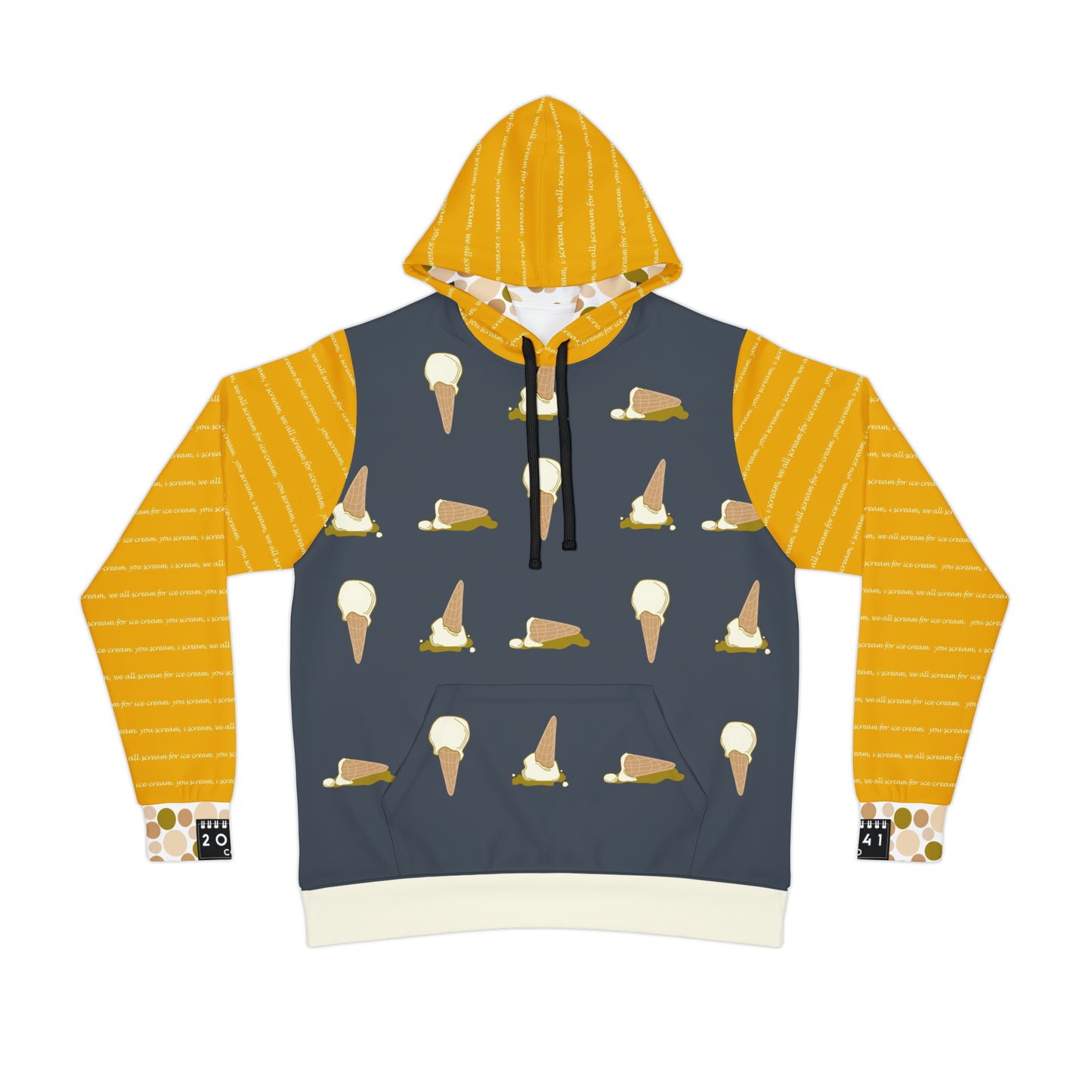 2041 CO ADULT HOODIE ICE CREAM | VANILLA - 2041co