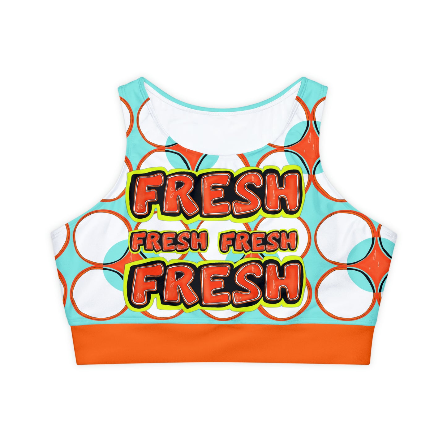 2041 CO HIGH NECK SPORTS BRA | FRESH