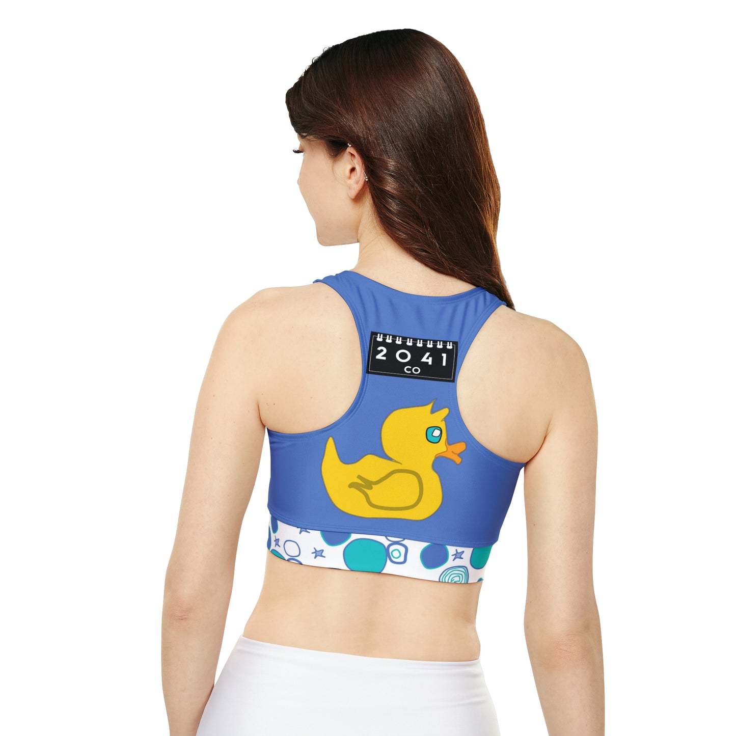 2041 CO HIGH NECK SPORTS BRA | PLUCKY DUCKIE - 2041co