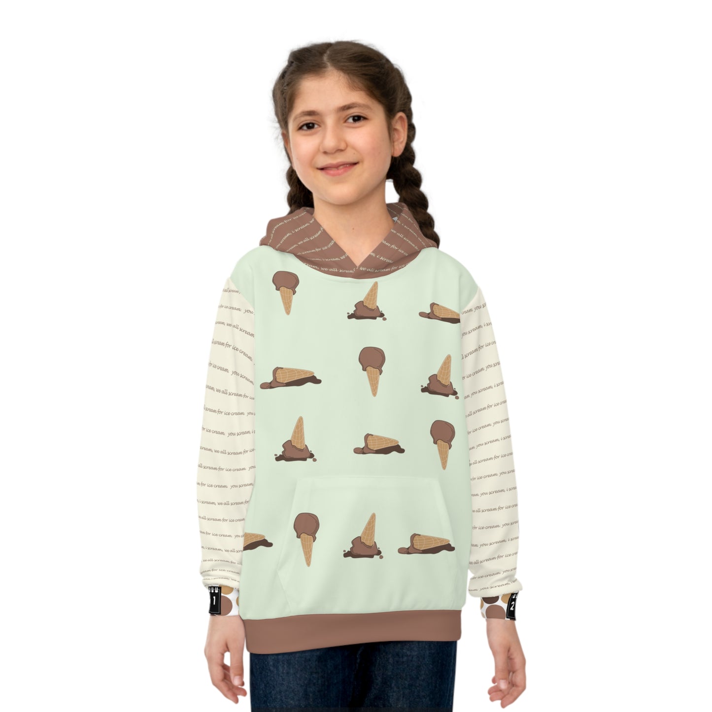 2041 CO CHILDREN HOODIE ICE CREAM | CHOCOLATE - 2041co
