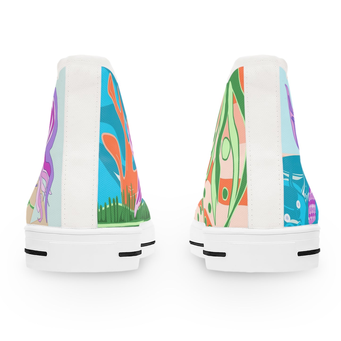 2041 CO WOMEN'S HIGH TOP SNEAKER | MERMAID - 2041co