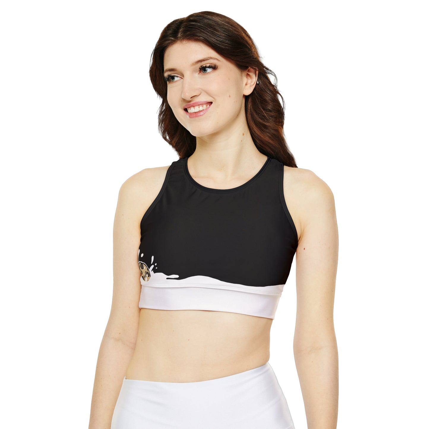 2041 CO HIGH NECK SPORTS BRA | MILK & COOKIES