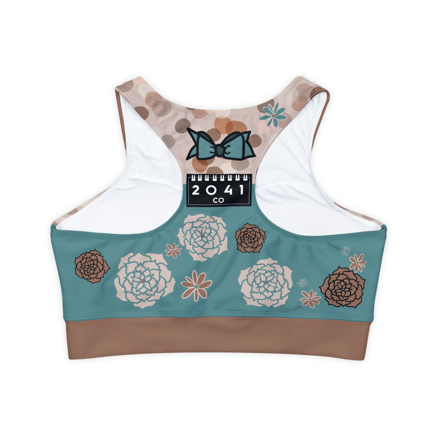 2041 CO HIGH NECK SPORTS BRA | BOWS