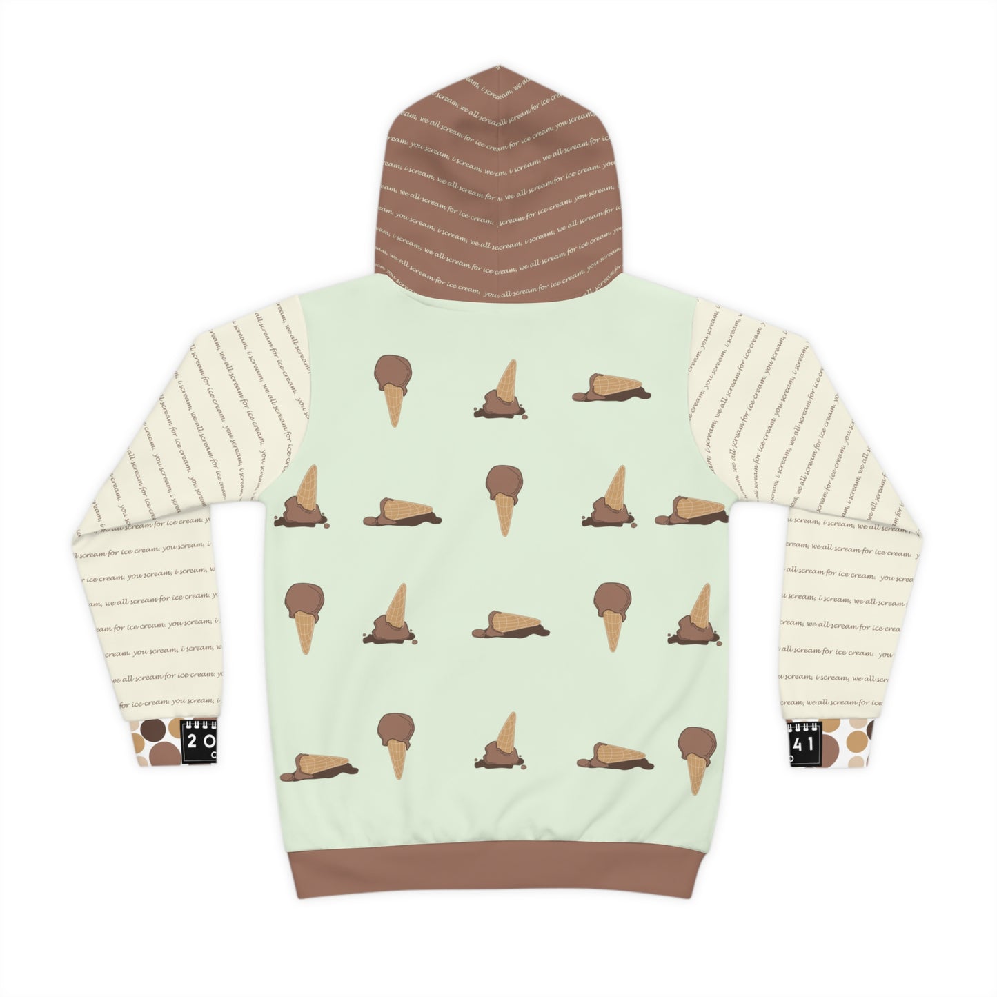 2041 CO CHILDREN HOODIE ICE CREAM | CHOCOLATE - 2041co
