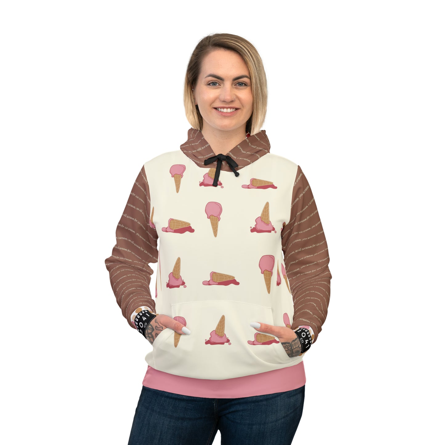 2041 CO ADULT HOODIE ICE CREAM | STRAWBERRY - 2041co