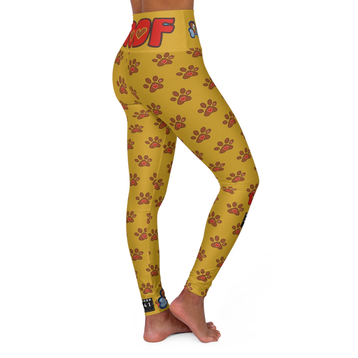 2041 CO HIGH WAISTED YOGA LEGGINGS | PUPPY LOVE - 2041co