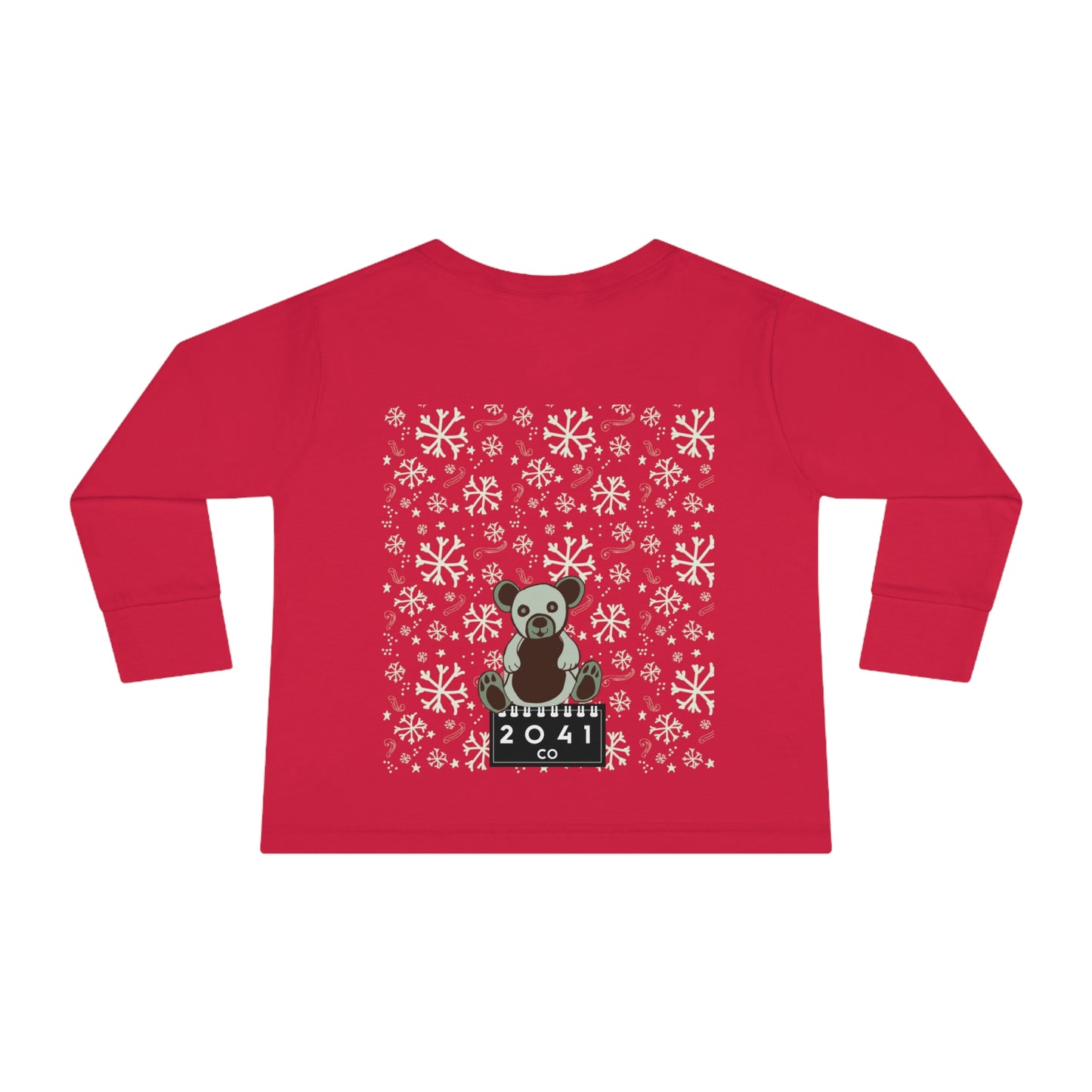 2041 CO TODDLER COTTON HOLIDAY LONG SLEEVE T-SHIRT | CHRISTMAS