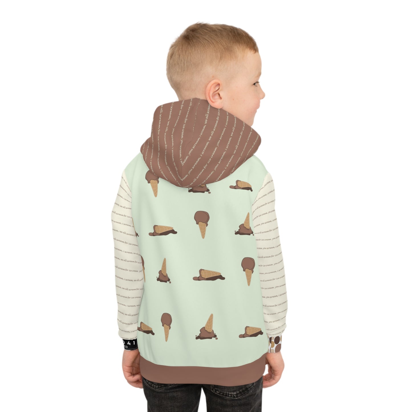 2041 CO CHILDREN HOODIE ICE CREAM | CHOCOLATE - 2041co