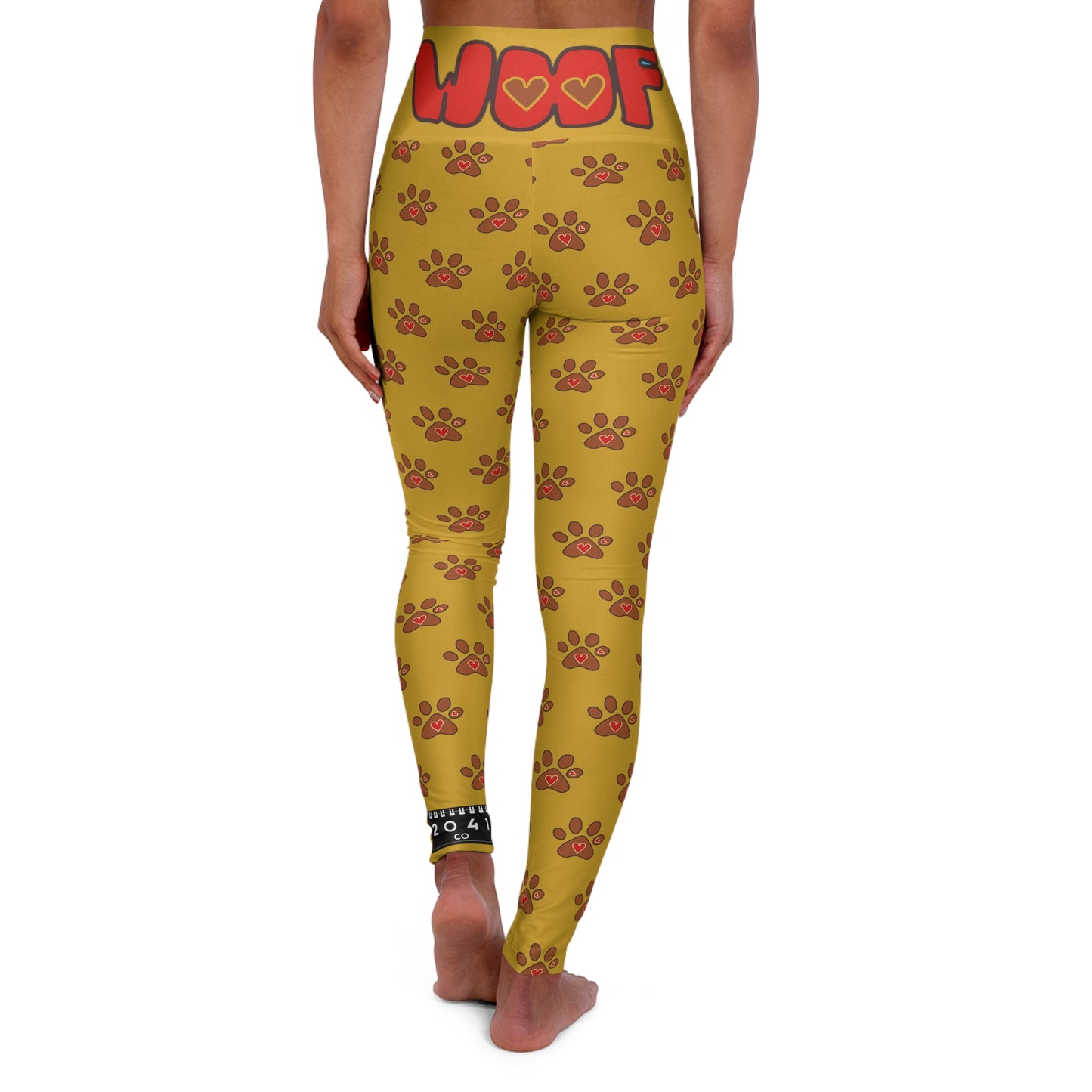 2041 CO HIGH WAISTED YOGA LEGGINGS | PUPPY LOVE - 2041co