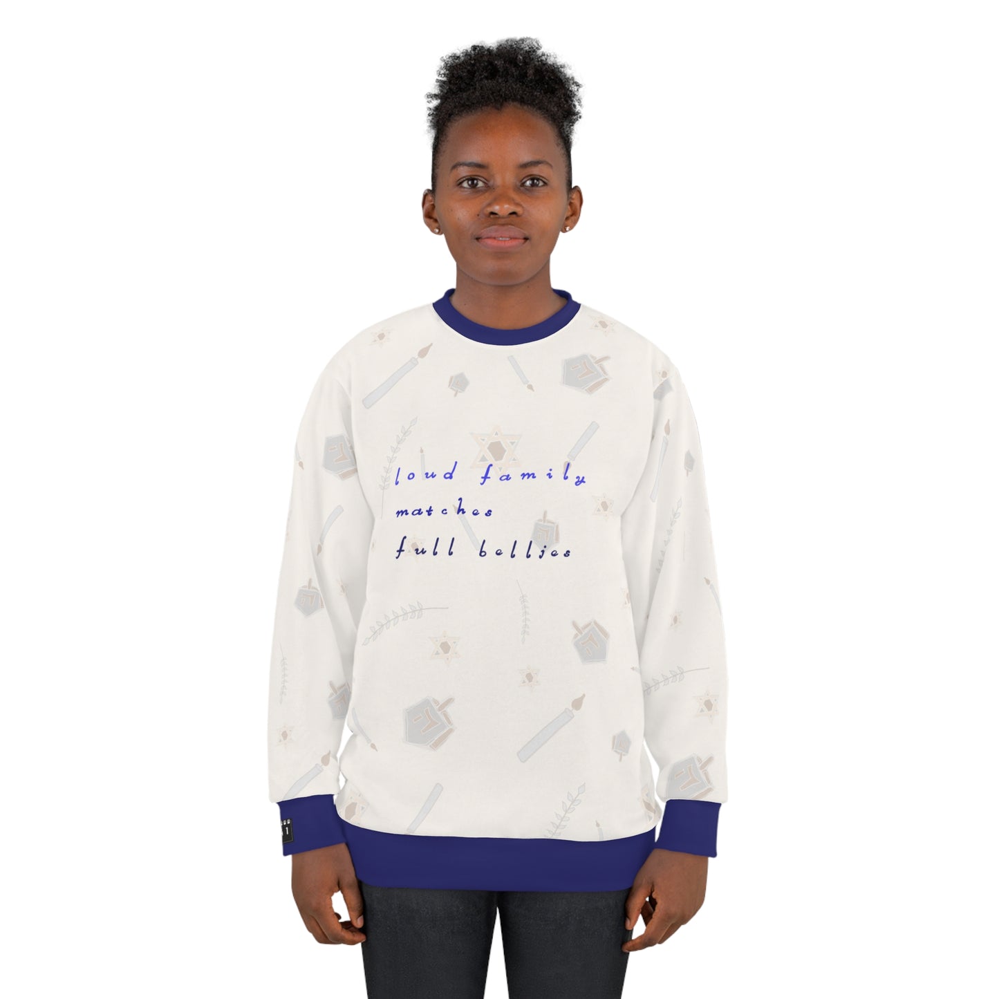 2041 CO UNISEX FLEECE HOLIDAY SWEATSHIRT | HANUKKAH