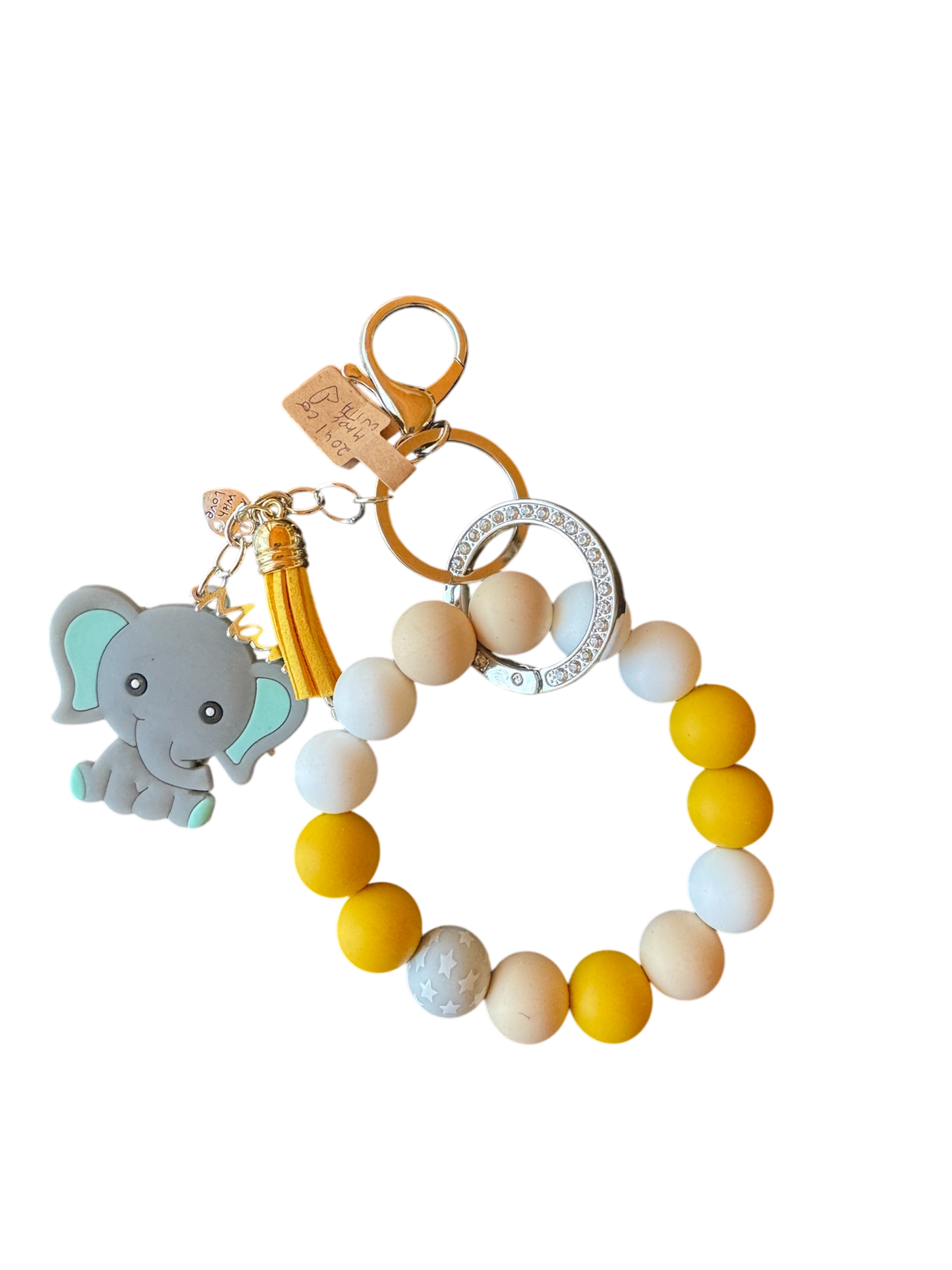 2041 CO MAMA KEYCHAIN WITH TEETHING RING | ELEPHANT