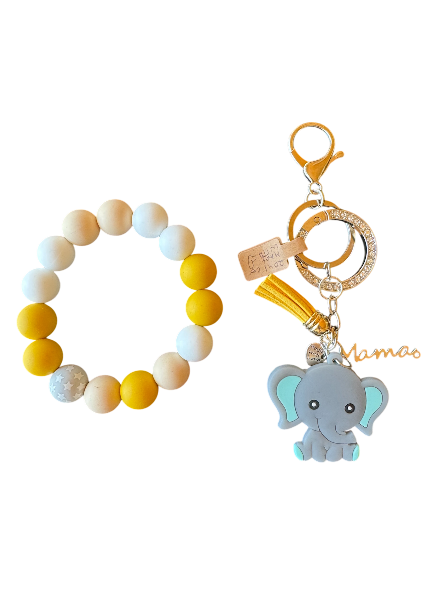2041 CO MAMA KEYCHAIN WITH TEETHING RING | ELEPHANT