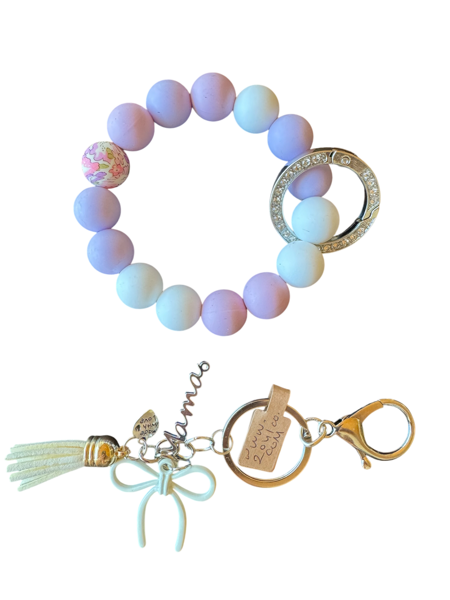 2041 CO MAMA KEYCHAIN WITH TEETHING RING | BOW