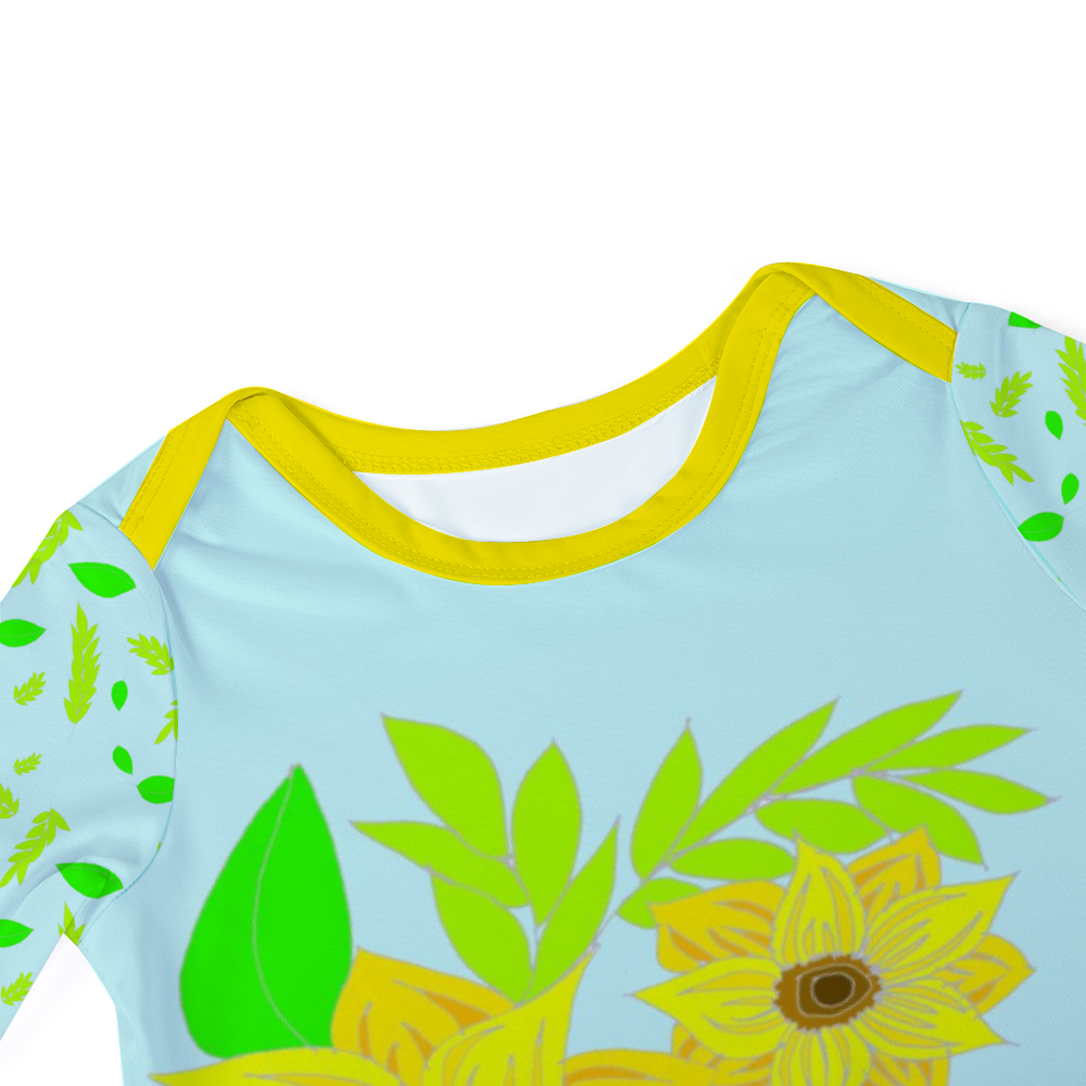 2041 CO BABY LONG ROMPER | SUNFLOWER
