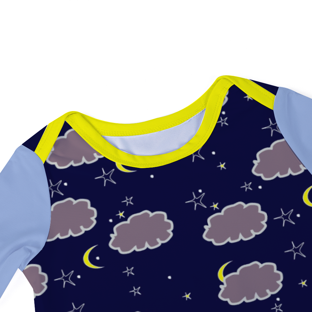 2041 CO BABY LONG ROMPER | BLEEPY SHEEPIE - 2041co