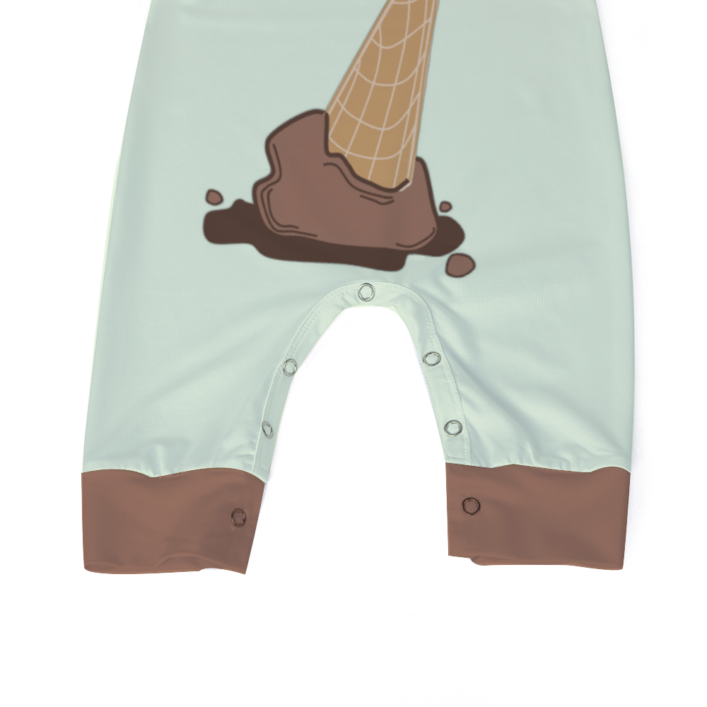 2041 CO BABY LONG ROMPER ICE CREAM | CHOCOLATE - 2041co