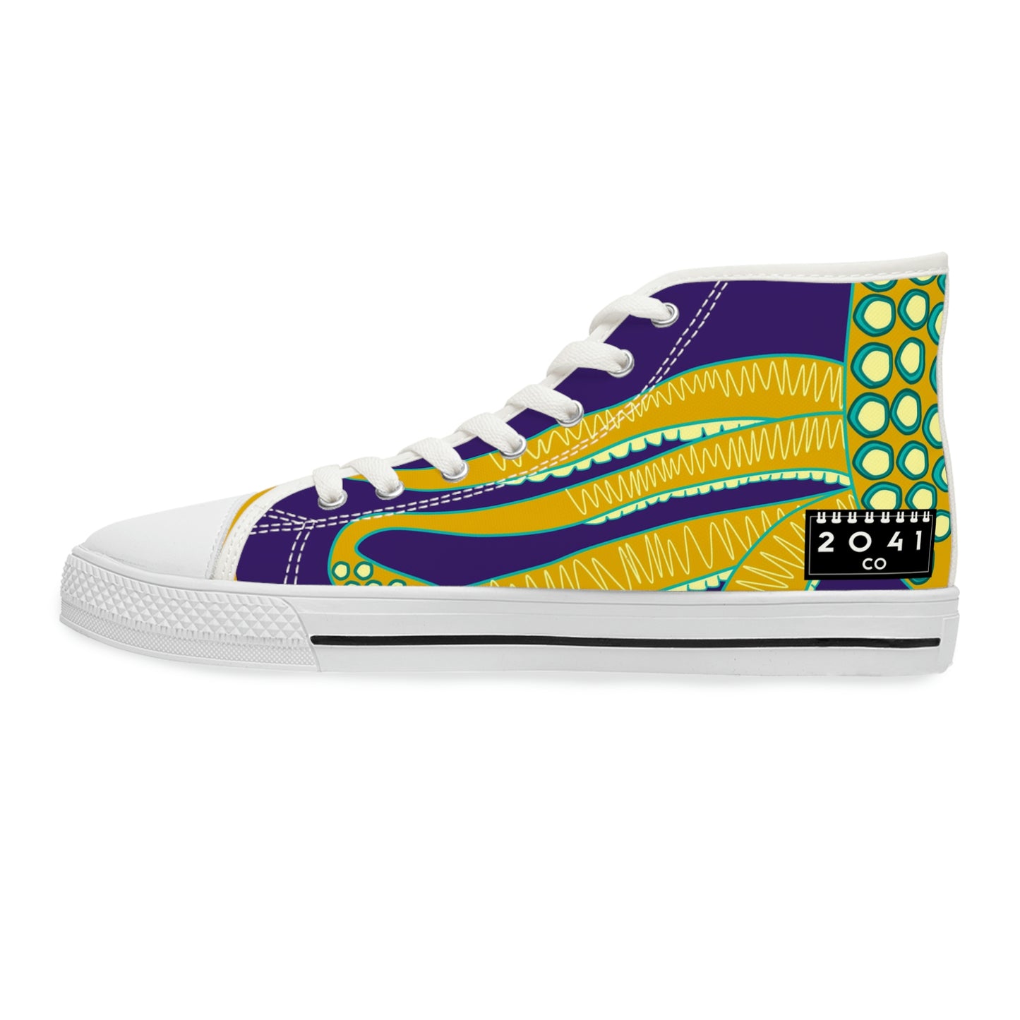 2041 CO WOMEN'S HIGH TOP SNEAKER OCTOPUS - 2041co