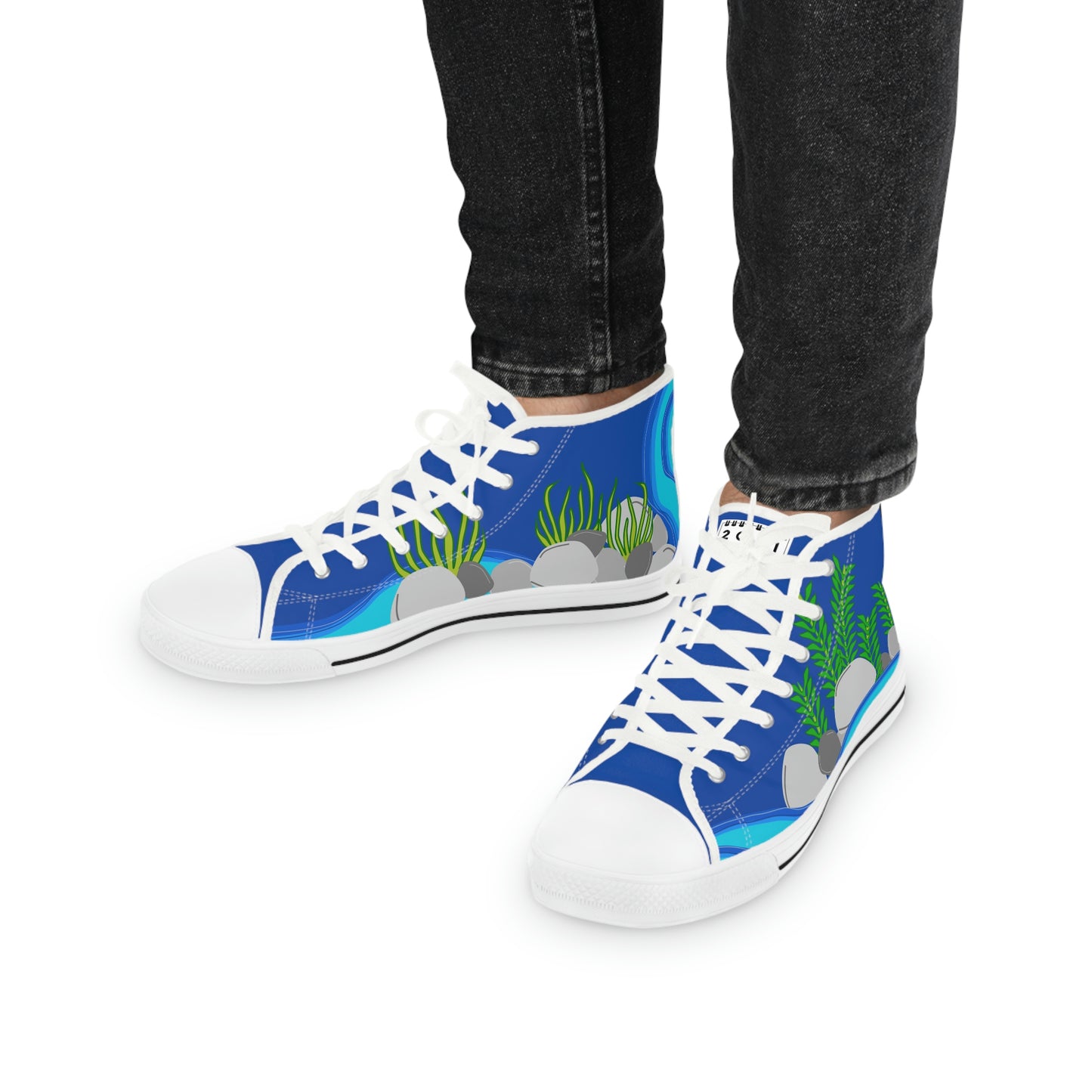 2041 CO MEN'S HIGH TOP SNEAKER | FISH - 2041co