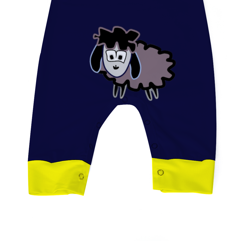 2041 CO BABY LONG ROMPER | BLEEPY SHEEPIE - 2041co