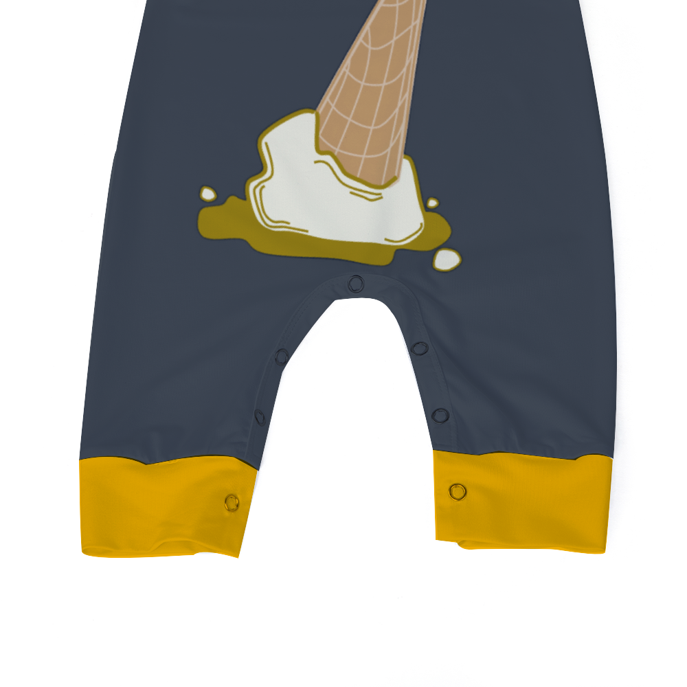2041 CO BABY LONG ROMPER ICE CREAM | VANILLA - 2041co