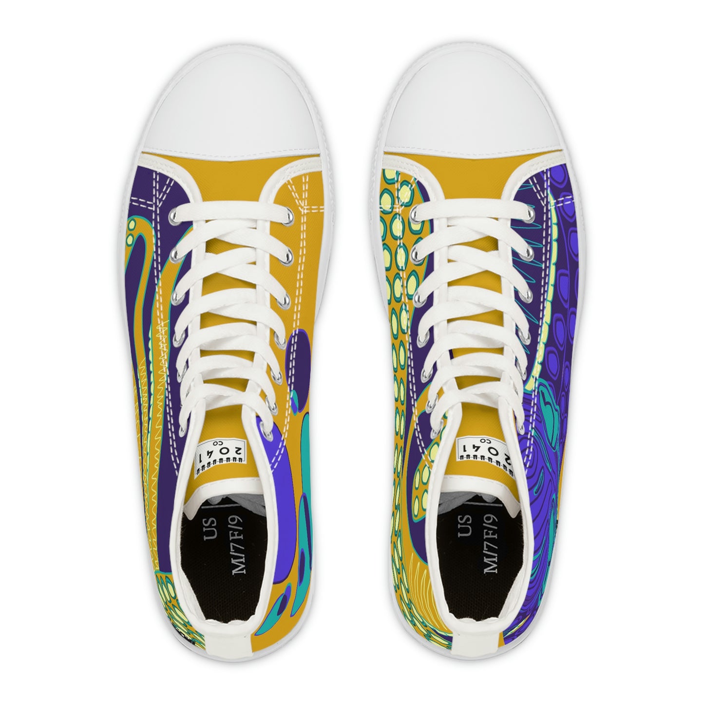 2041 CO WOMEN'S HIGH TOP SNEAKER OCTOPUS - 2041co