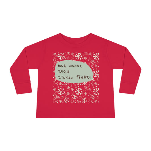 2041 CO TODDLER COTTON HOLIDAY LONG SLEEVE T-SHIRT | CHRISTMAS