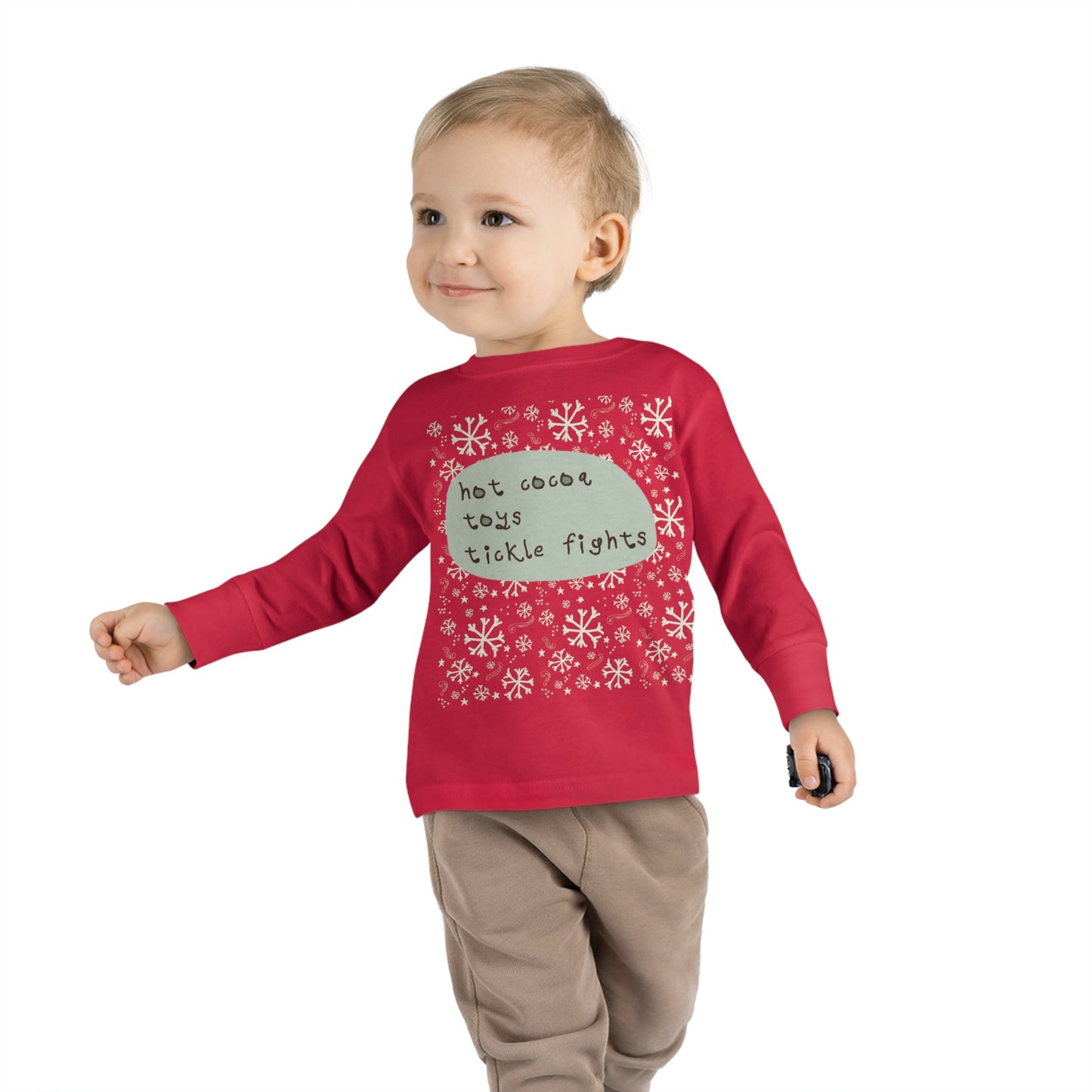 2041 CO TODDLER COTTON HOLIDAY LONG SLEEVE T-SHIRT | CHRISTMAS
