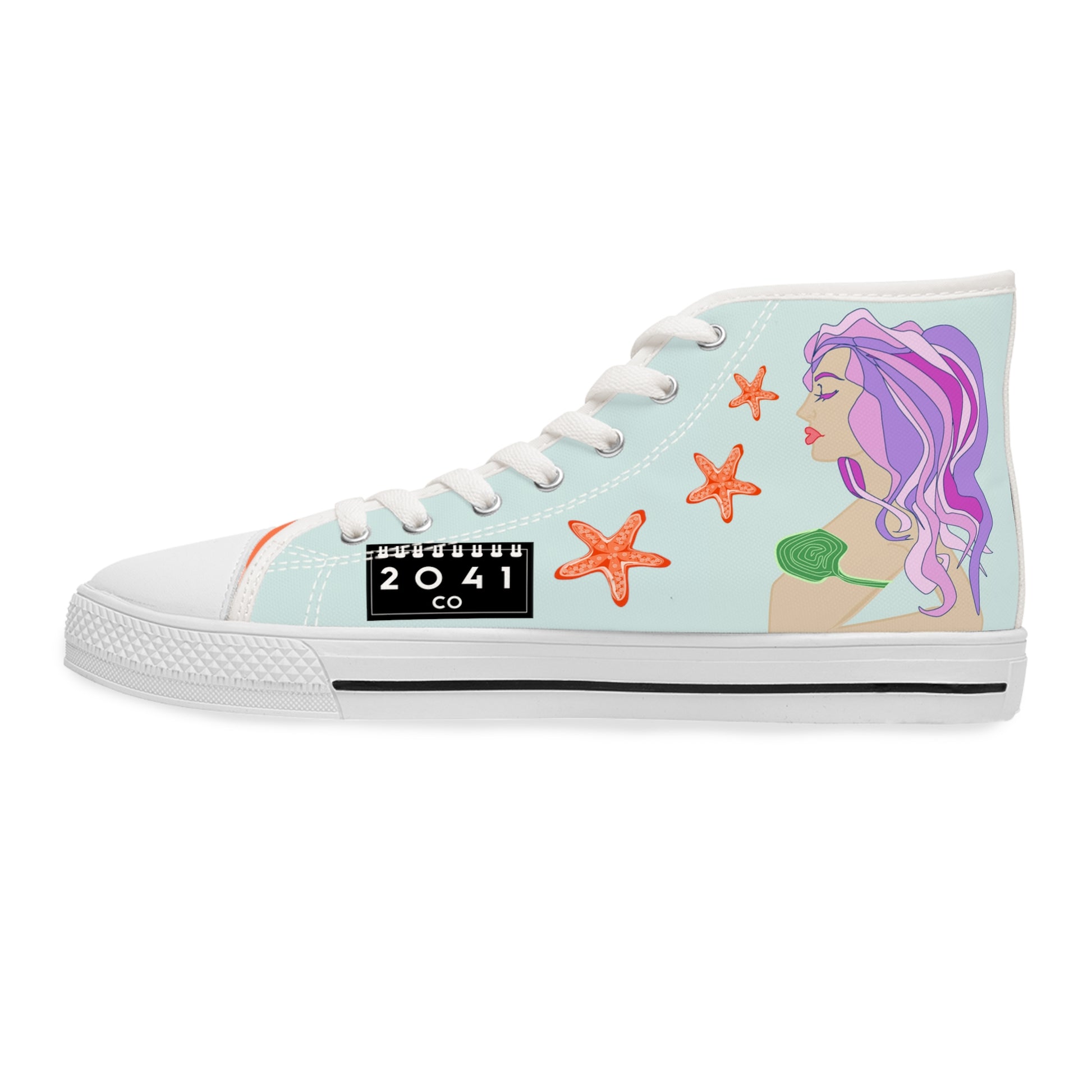 2041 CO WOMEN'S HIGH TOP SNEAKER | MERMAID - 2041co