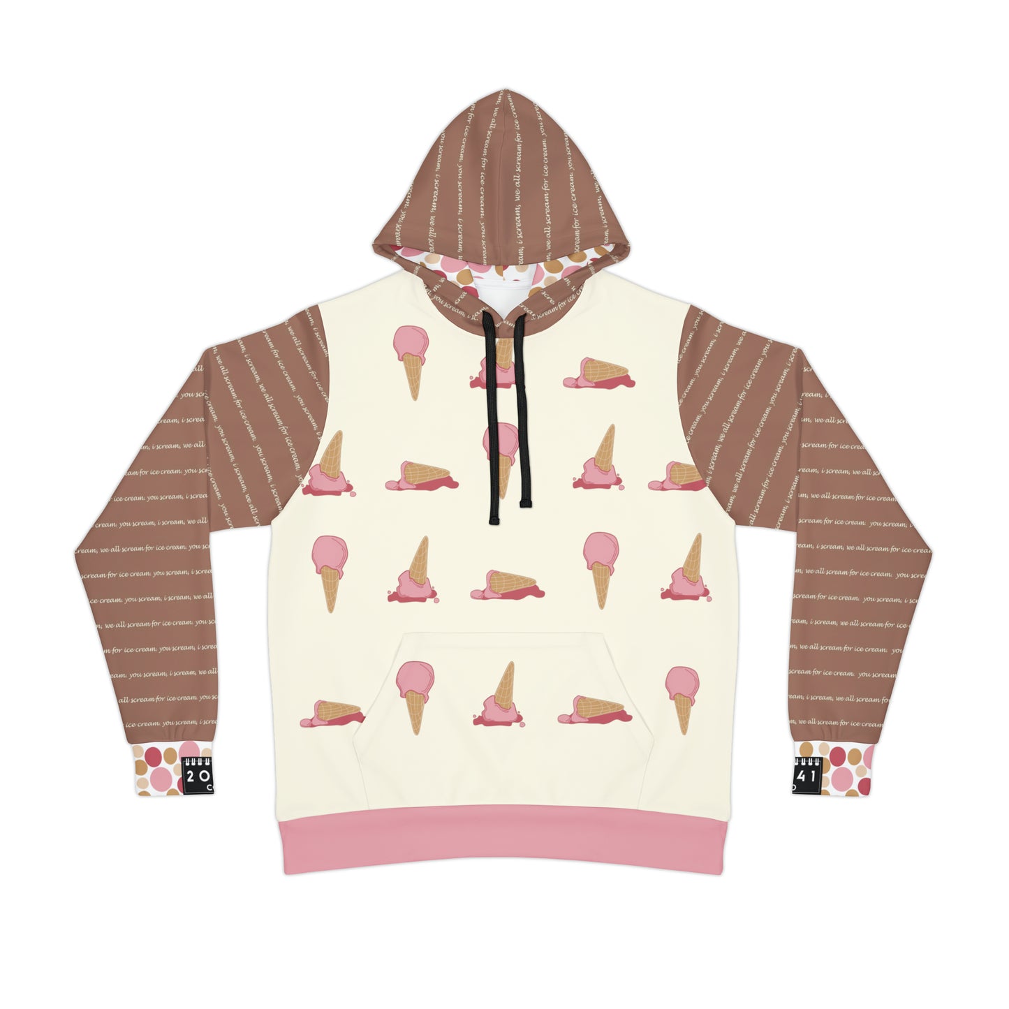 2041 CO ADULT HOODIE ICE CREAM | STRAWBERRY - 2041co
