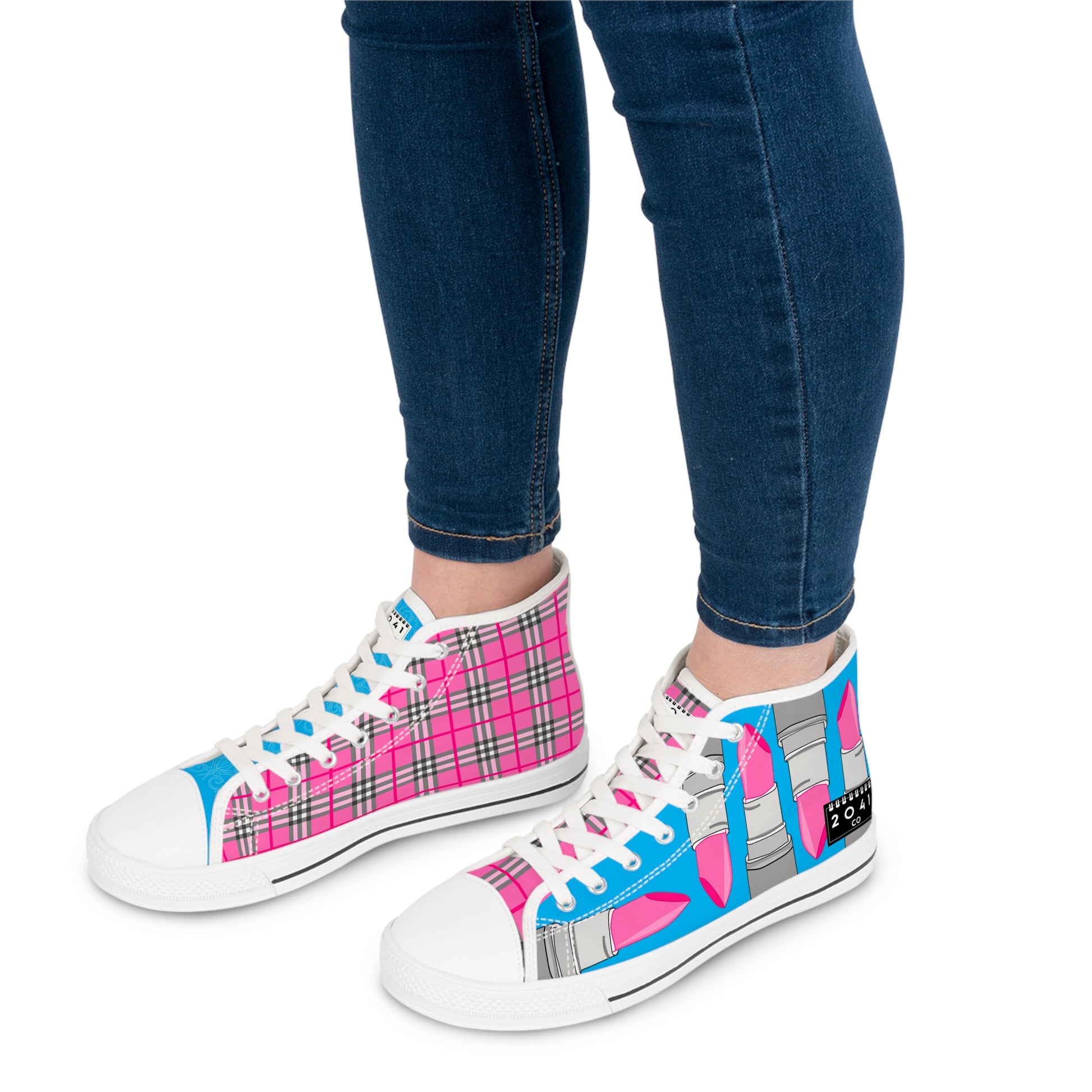 2041 CO WOMEN'S HIGH TOP SNEAKER | PINKS - 2041co