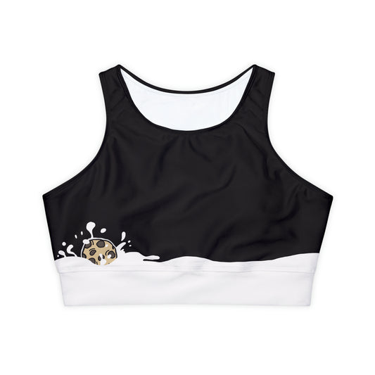 2041 CO HIGH NECK SPORTS BRA | MILK & COOKIES