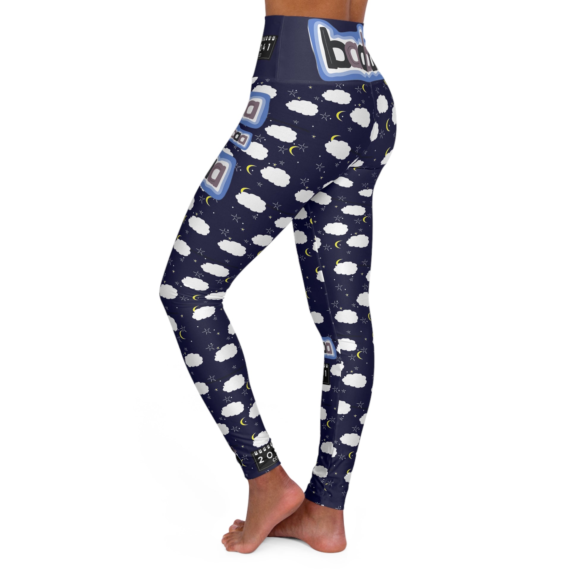 2041 CO HIGH WAISTED YOGA LEGGINGS | BLEEPY SHEEPIE LIGHT - 2041co