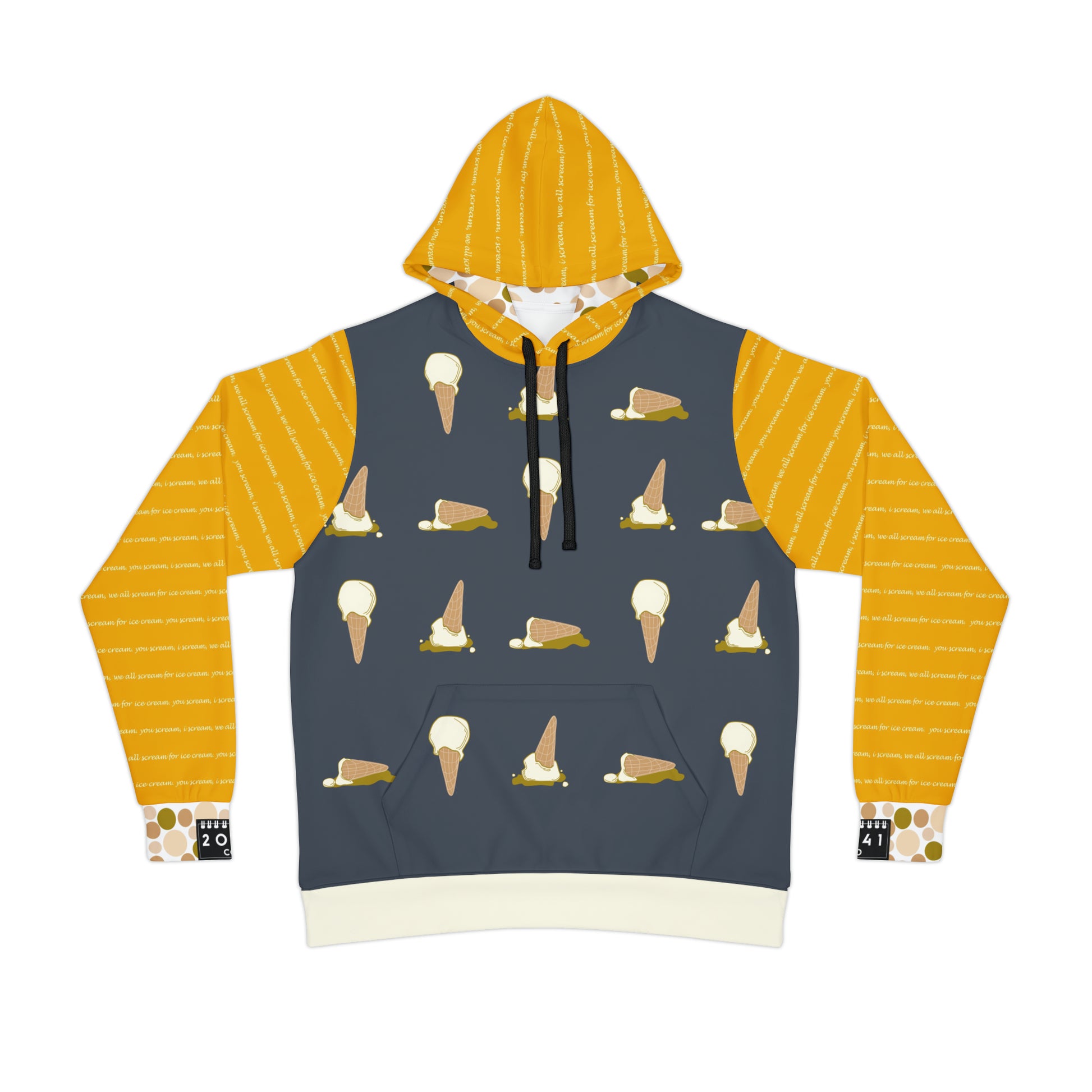 2041 CO ADULT HOODIE ICE CREAM | VANILLA - 2041co