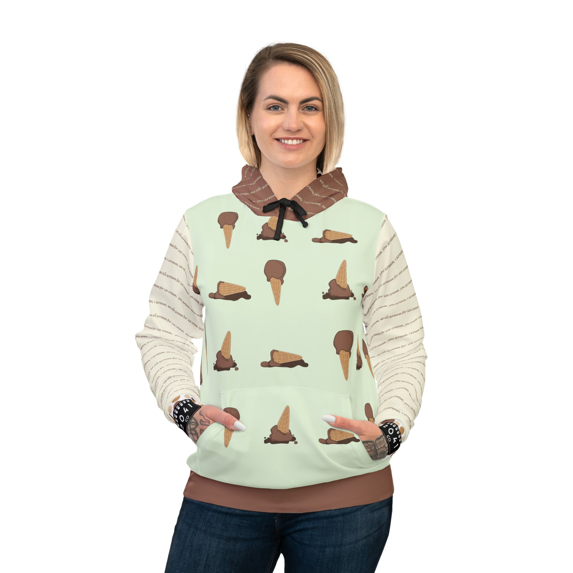 2041 CO ADULT HOODIE ICE CREAM | CHOCOLATE - 2041co