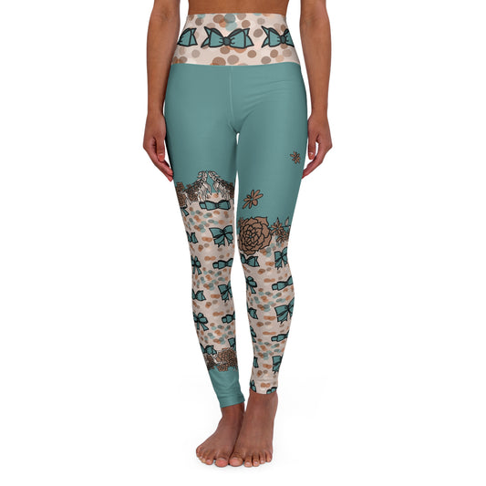 2041 CO HIGH WAISTED YOGA LEGGINGS | BOWS