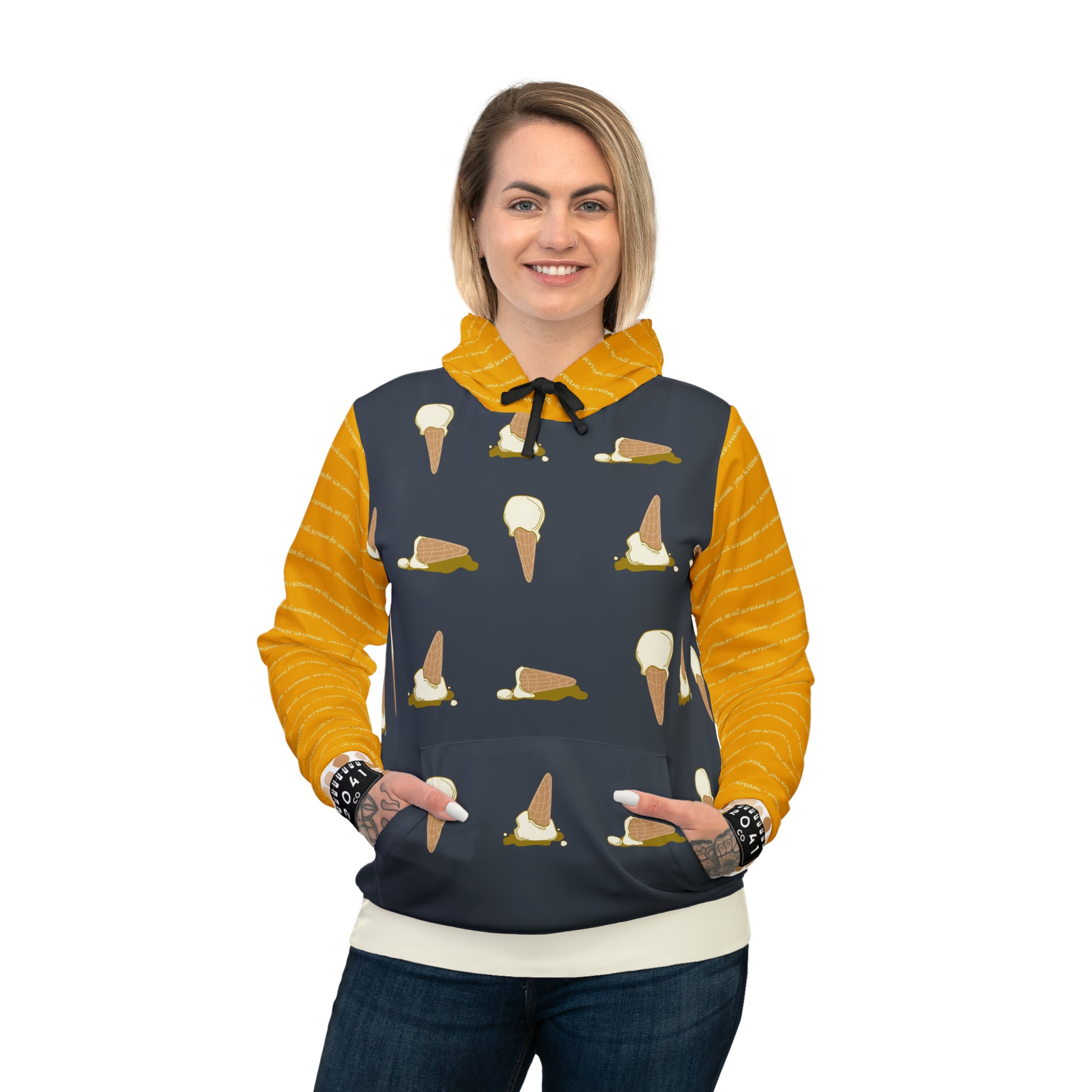 2041 CO ADULT HOODIE ICE CREAM | VANILLA - 2041co