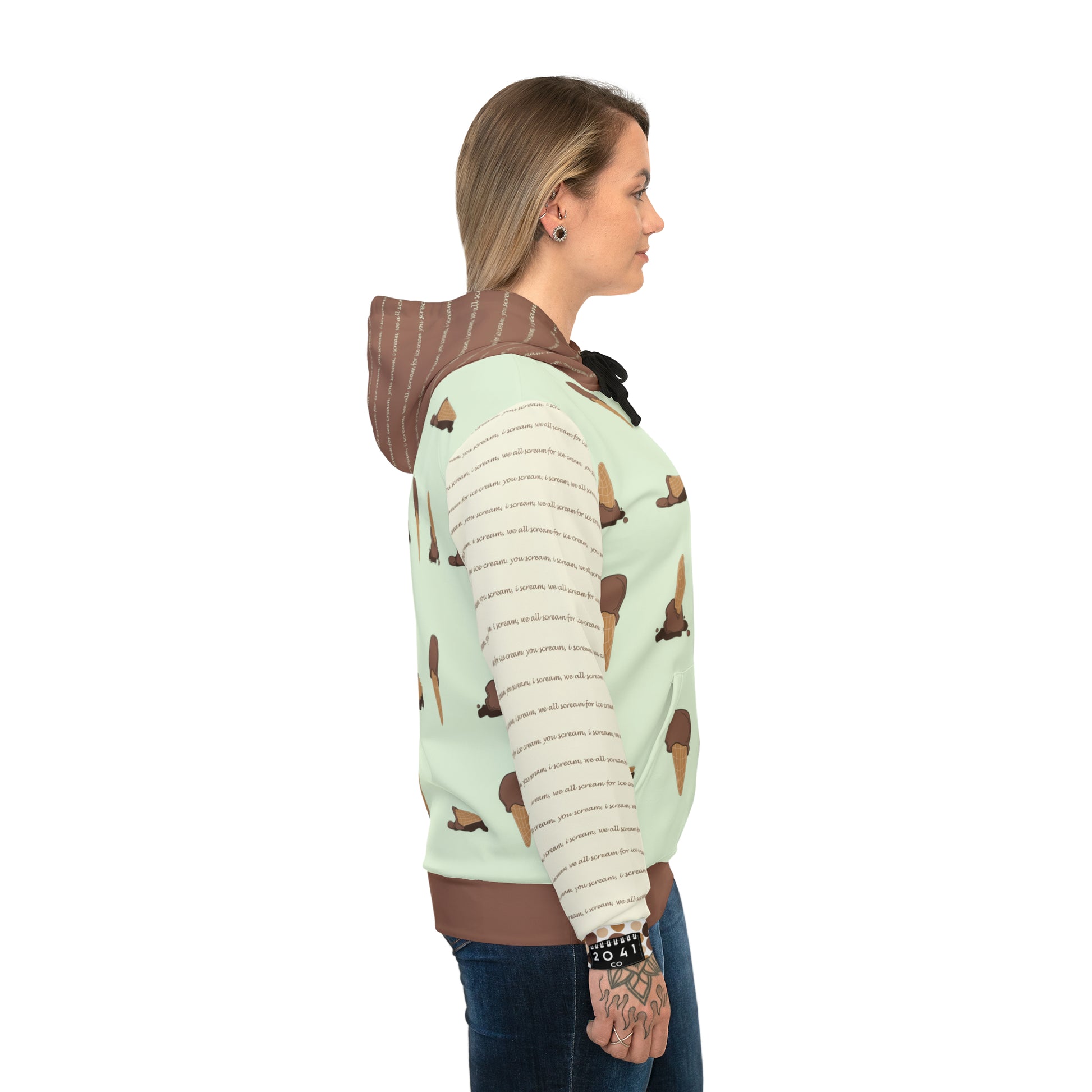 2041 CO ADULT HOODIE ICE CREAM | CHOCOLATE - 2041co