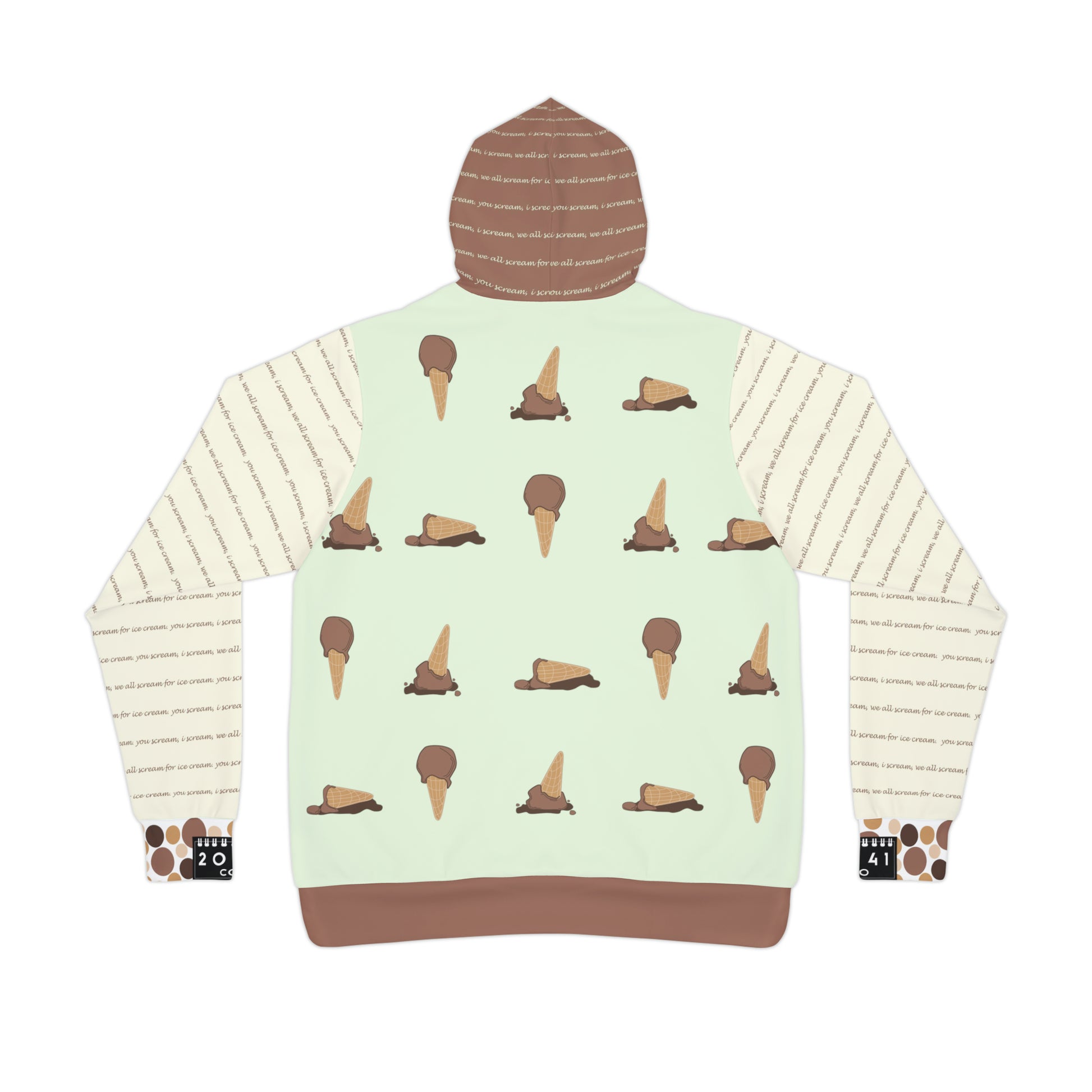 2041 CO ADULT HOODIE ICE CREAM | CHOCOLATE - 2041co