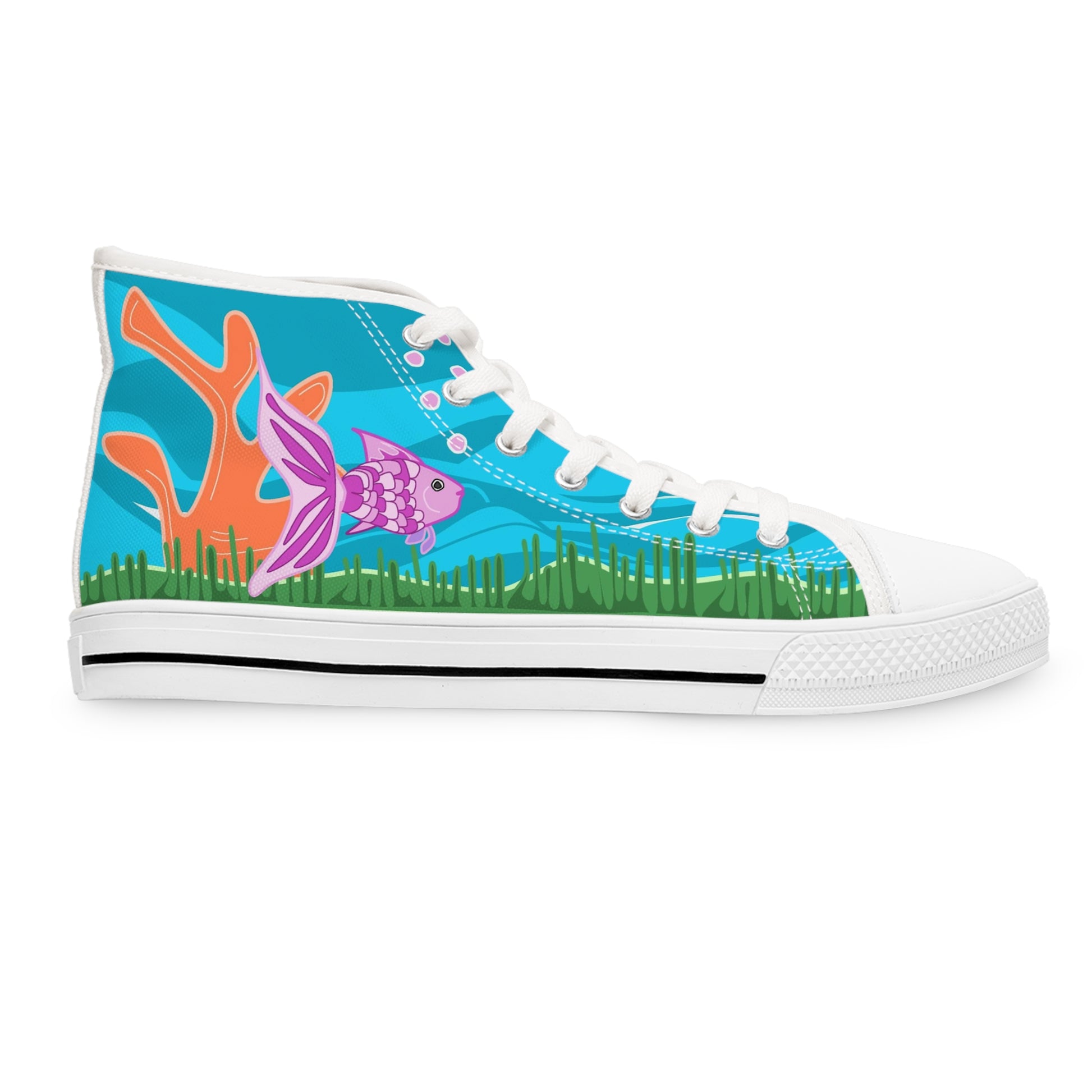 2041 CO WOMEN'S HIGH TOP SNEAKER | MERMAID - 2041co