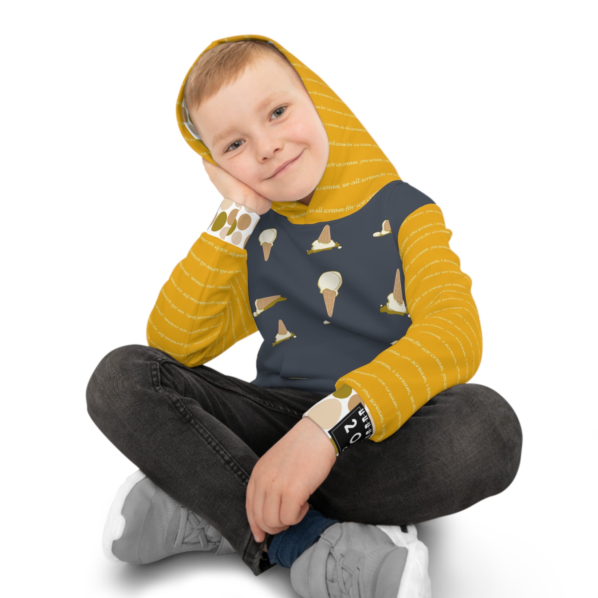 2041 CO CHILDREN HOODIE ICE CREAM | VANILLA - 2041co