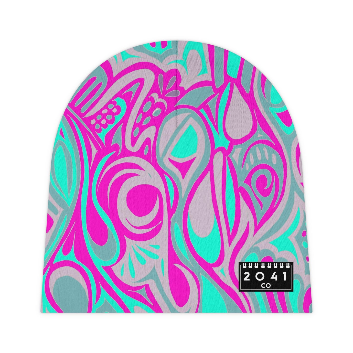 2041 CO BABY BEANIE | NEON SWIRL