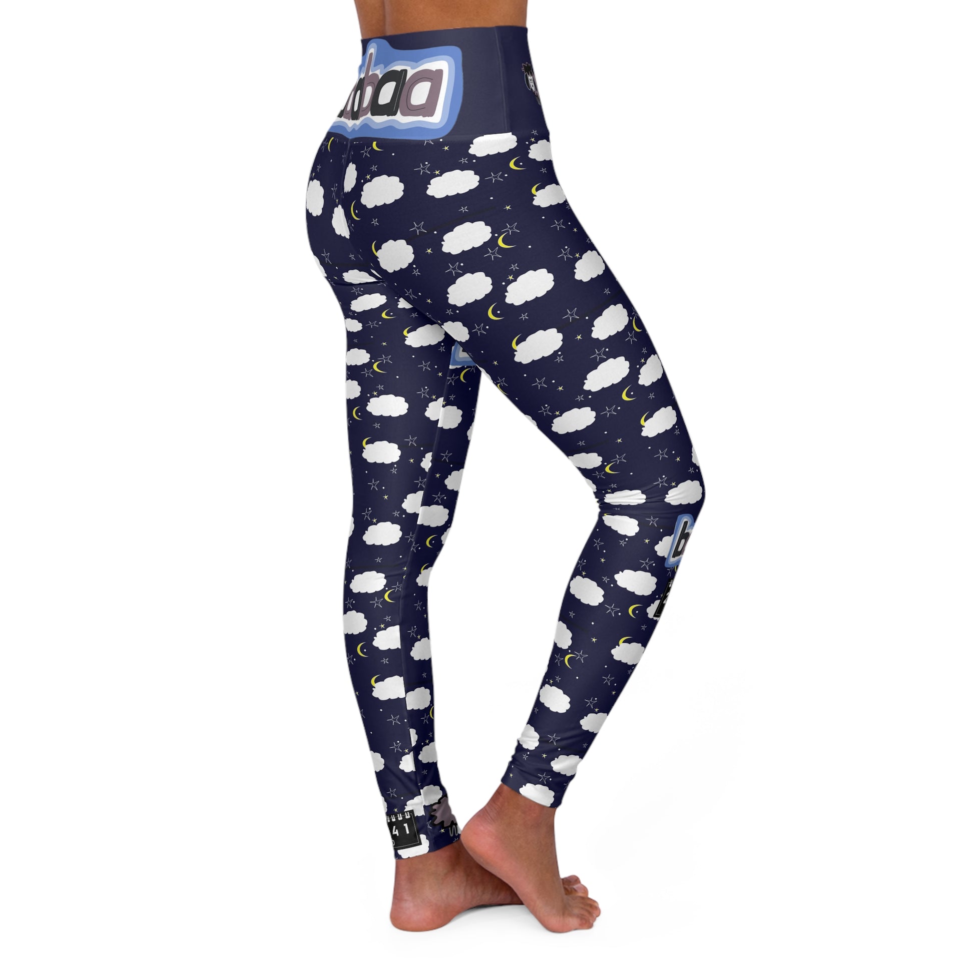 2041 CO HIGH WAISTED YOGA LEGGINGS | BLEEPY SHEEPIE LIGHT - 2041co