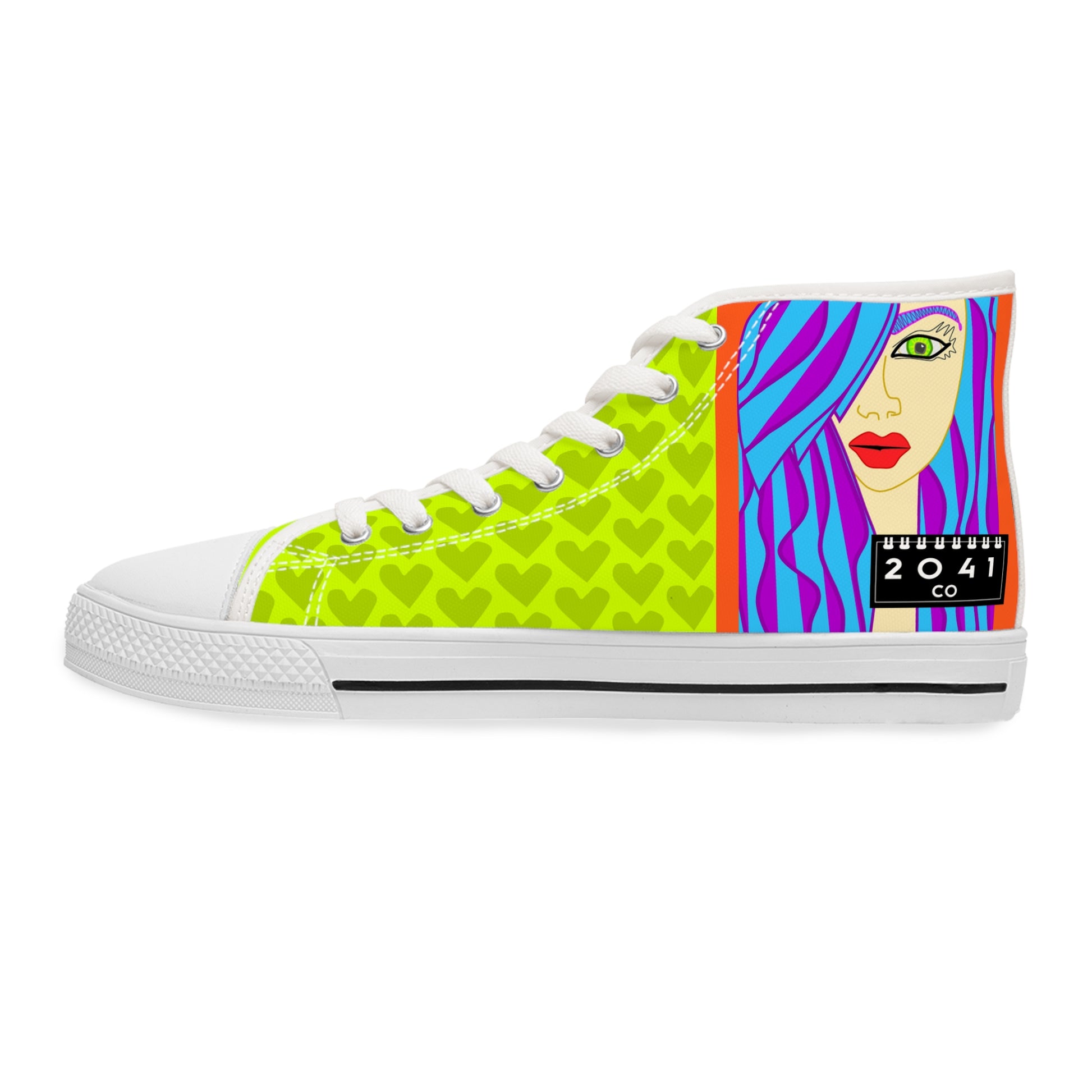 2041 CO WOMEN'S HIGH TOP SNEAKER | NEON BEAUTY - 2041co